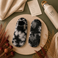 Tie Dye Casual Gripper Socks - 2 Pack + Bonus Cooling Towel