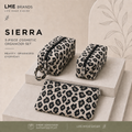 Sierra 3-Piece Leopard Organizer Set | Cosmetic, Travel & Everyday Pouches