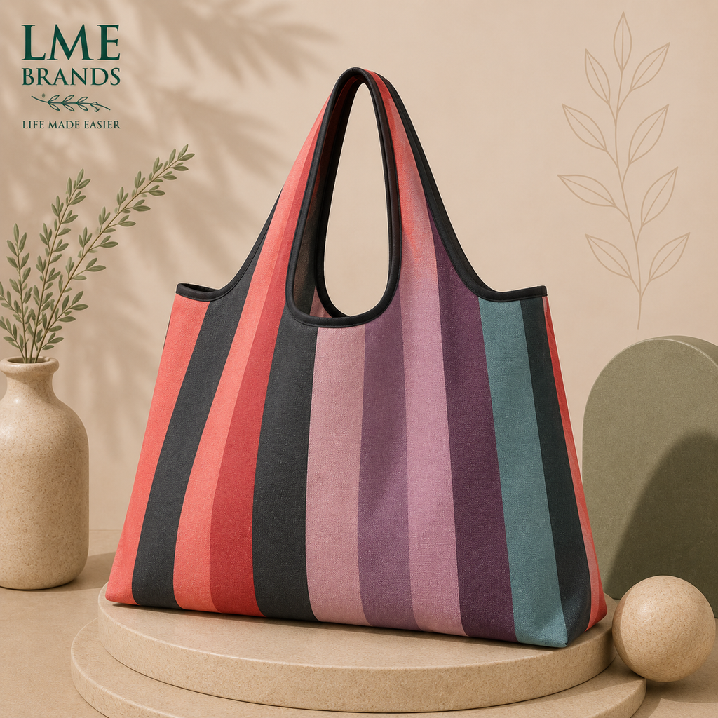Reusable Foldable Shopper Water-Resistant Tote