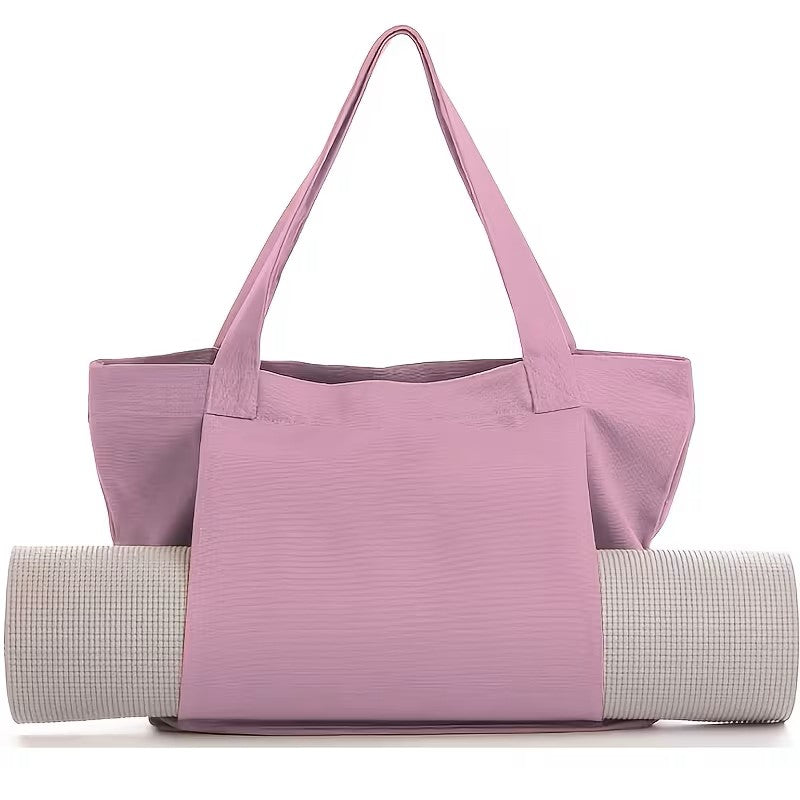 Canvas Yoga Mat Tote Bag + Zippered Organizer Bundle — Studio to Street Carry-All & Active Lifestyle Bag