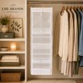 2-Piece Foldable Hanging Closet Storage & Handbag Organizer