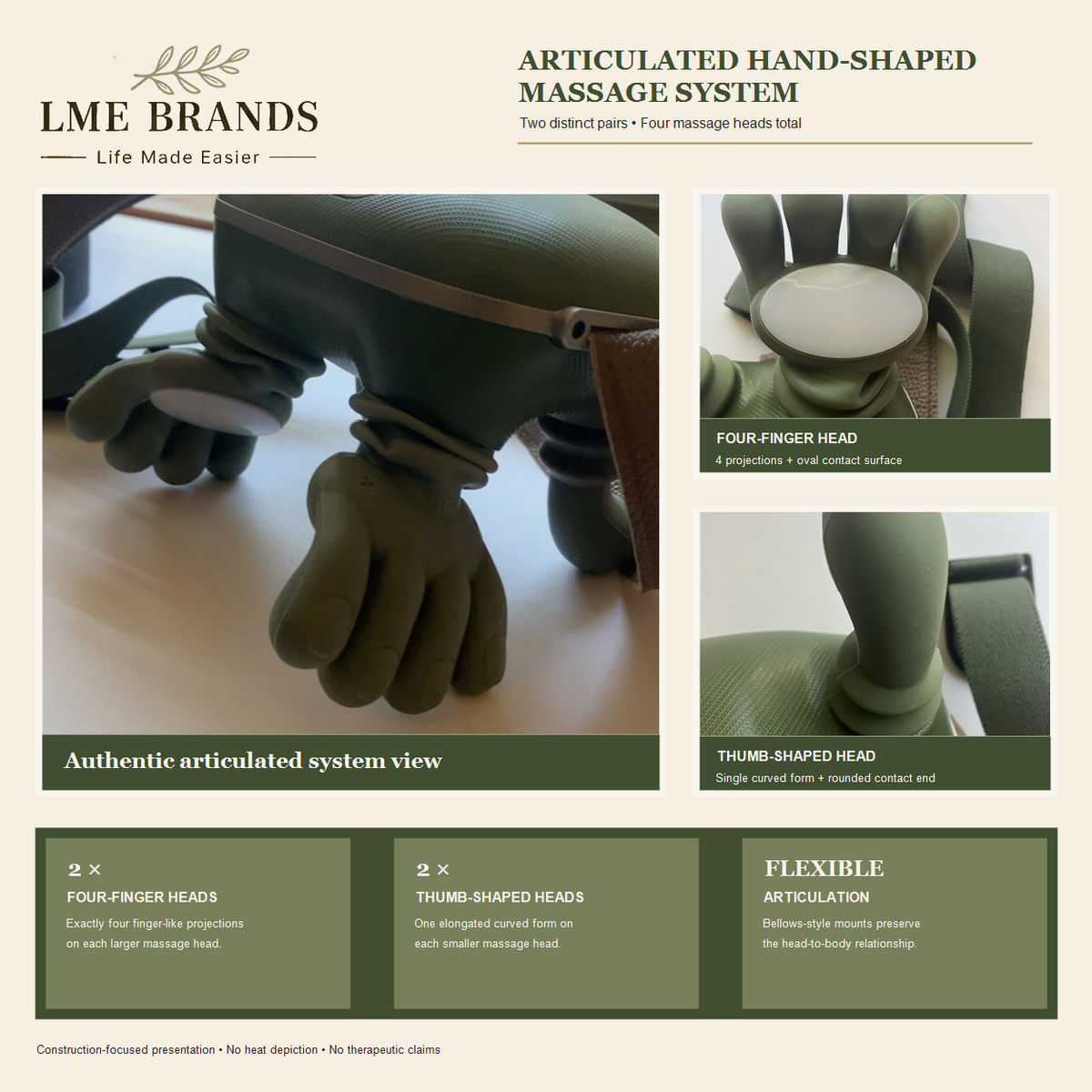 Turtle-Bot Wearable Neck & Shoulder Massager with Heat | LME Brands