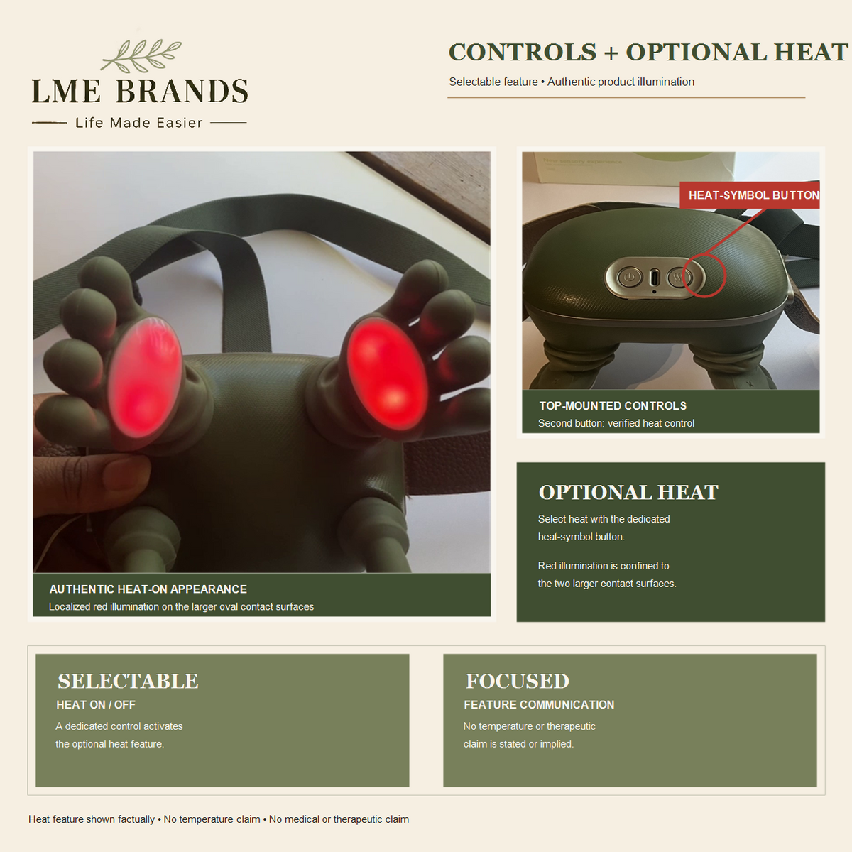 Turtle-Bot Wearable Neck & Shoulder Massager with Heat | LME Brands