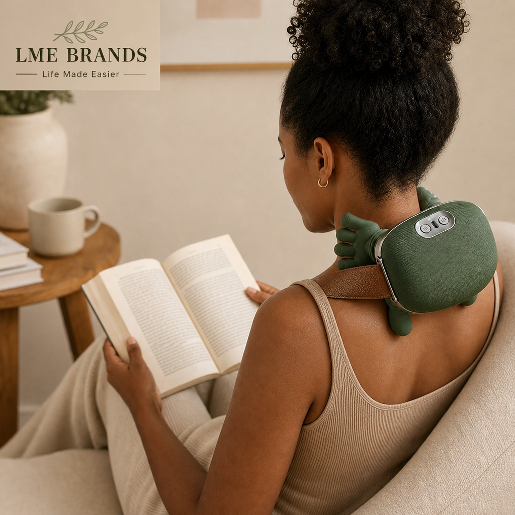 Turtle-Bot Wearable Neck & Shoulder Massager with Heat | LME Brands