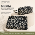Sierra 2-Piece Leopard Organizer Set | Cosmetic, Travel & Everyday Pouches (Copy)